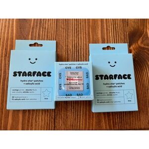 Starface Patches Salicylic Acid Starter Pack Big Blue Compact 96 Count Lot Of 3